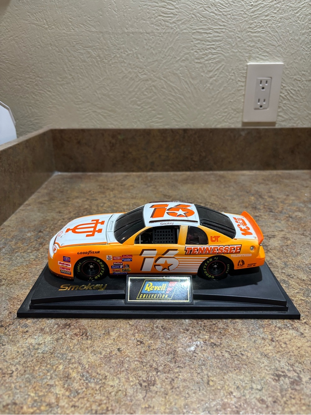 Smokey Tennessee Orange Die-Cast Display Car, home decor